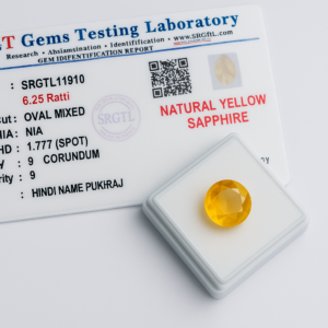 Yellow Sapphire Gemstone (Pukhraj Gemstone) - To Enhance Luck Regular